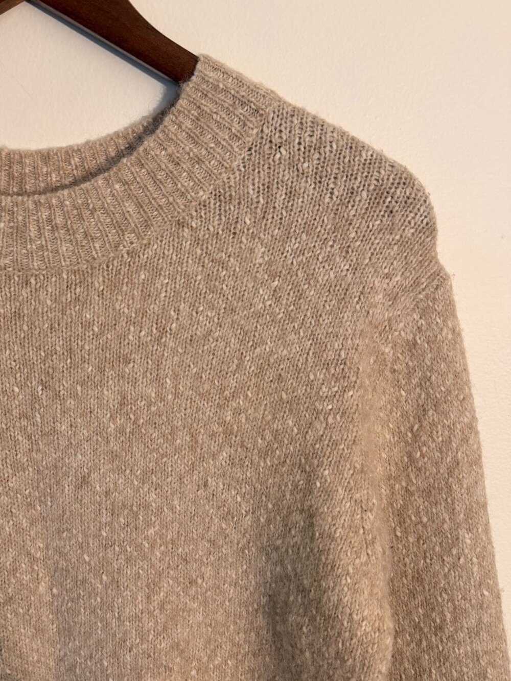 Vince Alpaca, Wool & Silk Blend Crewneck Sweater, Size S, Good Condition